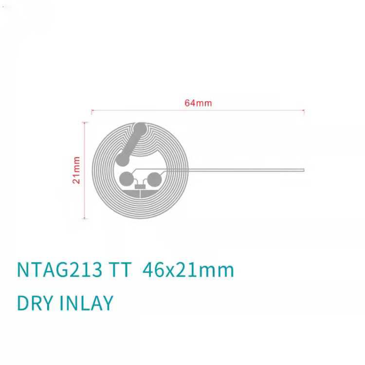 White NTAG424 NFC Tag manufacturer